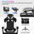 Inbox Zero Adjustable Reclining Ergonomic Swiveling PC & Racing Game Chair with Footrest-1501476940