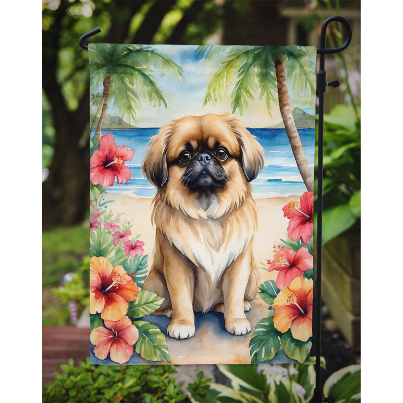 Drapeau de jardin en polyester double face H 15,5 po x l 11,25 po