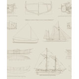 Yacht Club 33' L x 20.5" W  Wallpaper Roll