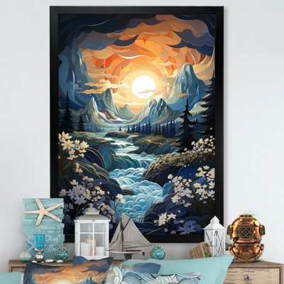 Reproduction d'art sur toile «Orangeberg sarcelle» par Ansel Adams