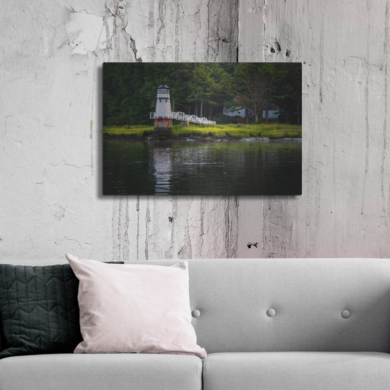 Mur en métal «Morning On The Kennebec» par Rick Berk, H 24 po x l 36 po