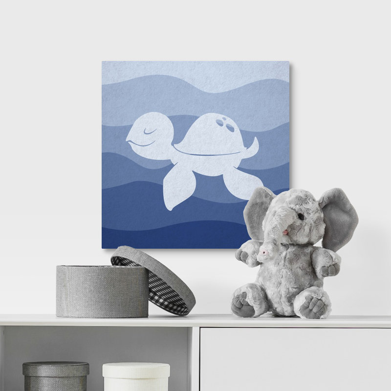 « sea tortue », impression Underwater Nursery, Toile, H 16 po x l 16 po x P 1,25 po