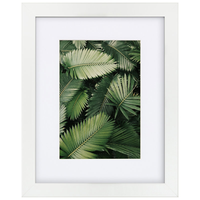 Cadre photo Castiglia, 11 po x 14 po emmêlé à 8 po x 10 po, Blanc