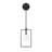 Modern Industrial Wall Lamp, Adjustable Height 15.7-45.7 Inches | Metal Body, Glass Cap, Black & White Design | IP20 Rated, G9 Socket Max 8W | Perfect for Home, Office, or Study Spaces, Stylish & Functional Lighting