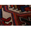 Tapis traditionnel rétro médaillon rouge 8 x 11