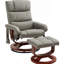 Fauteuil inclinable de massage, fauteuil inclinable pivotant et repose-pieds, fauteuil inclinable en similicuir avec télécommande