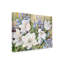 Deetra «White Tulips Blue Iris», reproduction de peinture acrylique sur toile tendue-27486670