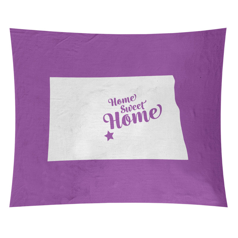 Tapisserie Home Sweet Bismarck, H 51 po x l 60 po, Violet