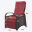 Fauteuil inclinable d'extérieur, fauteuil inclinable à mécanisme de réglage à 2 boucles et fauteuil amovible-613913820