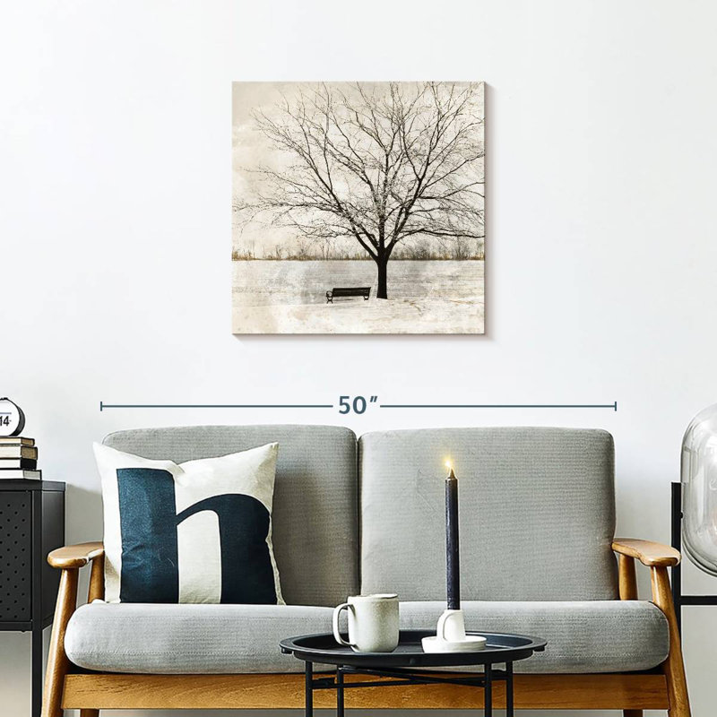 Harnek Bare Lonely Tree, 24" H x 24" W