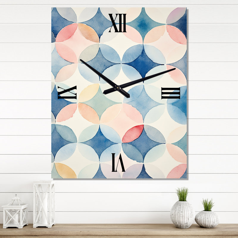 Horloge murale géométrique moderne, H 32 po x l 16 po x P 1 po