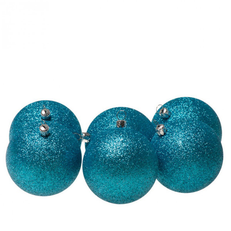 8cm Bauble, Aqua Turquoise