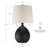 3-way Ceramic Table Lamp With Hardback Shade-1954588551