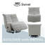 Fauteuil inclinable oscillant en chenille Talmon Oyster-1928782015