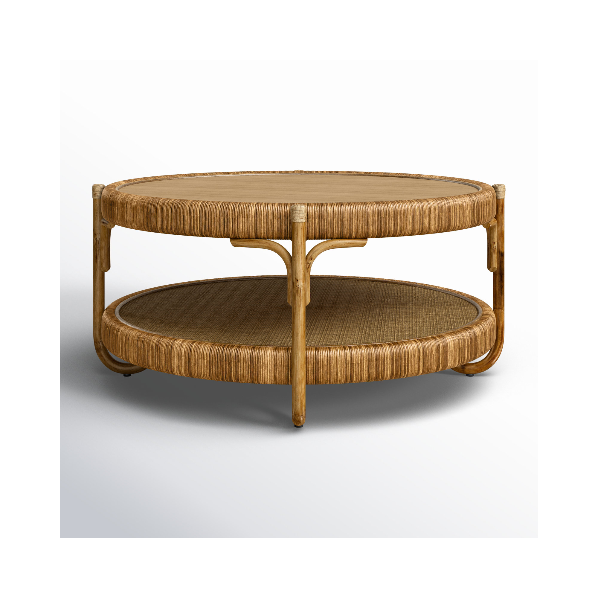 Hathaway Solid Wood Coffee Table, Havana