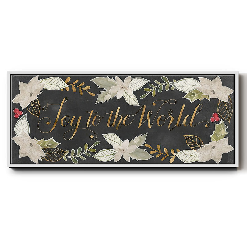 Gilded Christmas Collection D- Framed Canvas