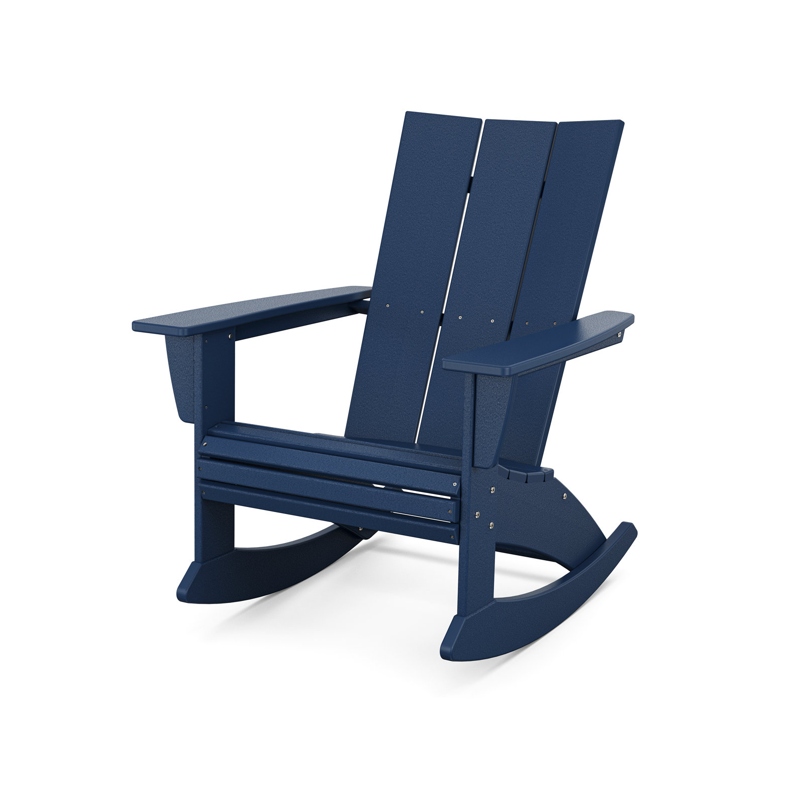 POLYWOOD Outdoor Rocking Polywood Chair, Navy