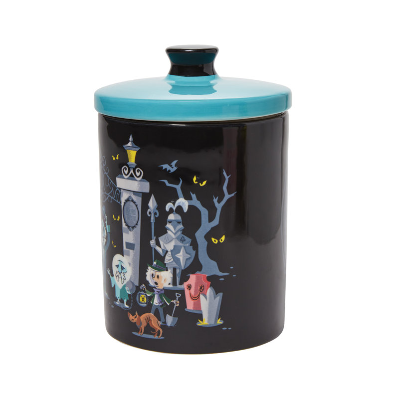 Disney Ceramics the Haunted Mansion Canister Cookie Jar 7.5 Inch	