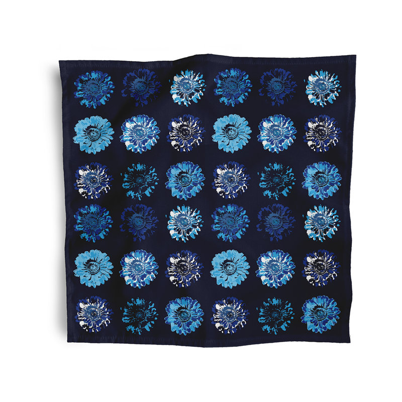 Chailynn Gypsy Floral  Napkins, Navy