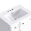 Armoire de meuble-lavabo 24 po avec lavabo en céramique, 2 tiroirs, 1 porte-2136610436