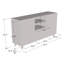 Buffet 59,3 po Aranxa avec finition mate-1951512582