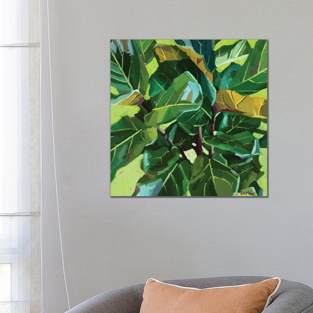 Fiddle Leaf von Teddi Parker - Galerie-umwickelte Leinwand Giclée