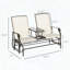 Banc oscillant avec table centrale et tissu grillagé Outsunny-1039642441