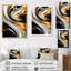 Dimension liquide sur fond or noir et blanc sur toile-944512726-944512718