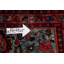 Noué la à la main one-of-kind à main avant 1900 bidjar rouge 14 pi 6 po x 25 pi tapis zone de laine Weirton