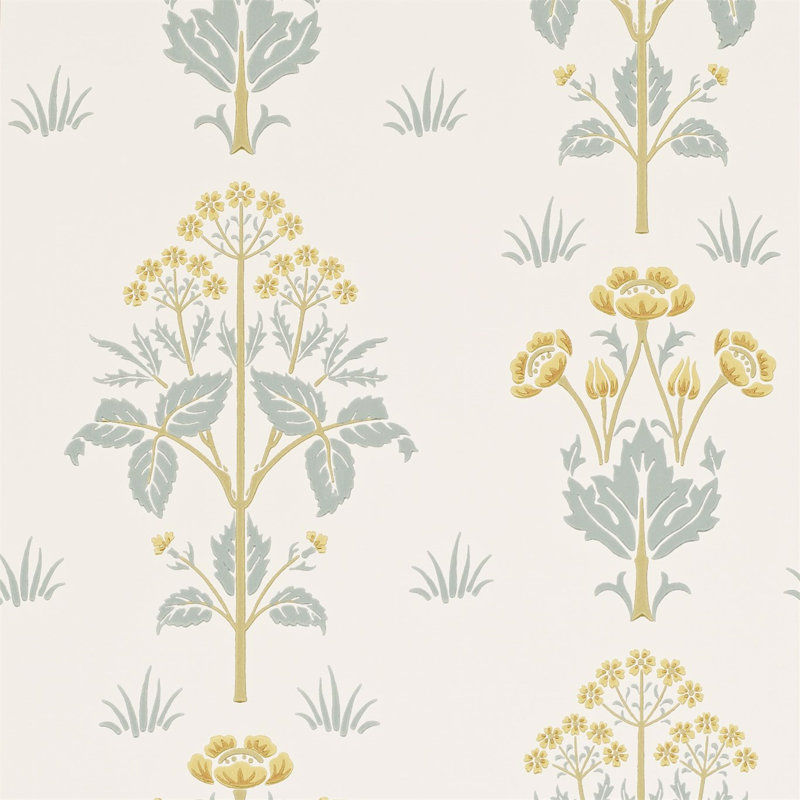 Meadow Street Wallpaper, Gold/Slate