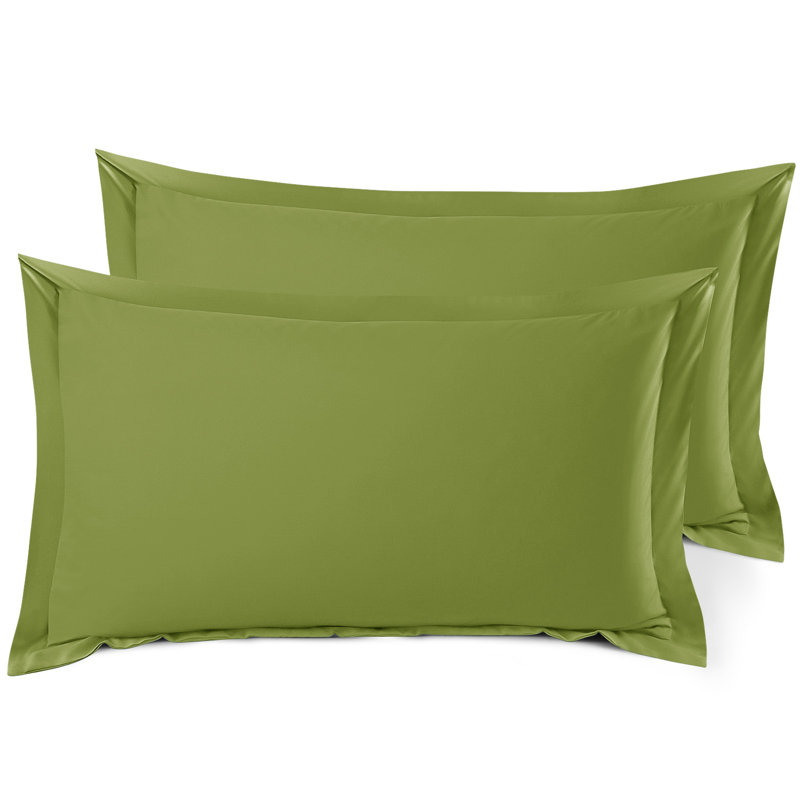 Taie décorative 100% polyester , Vert Calla, 20 po x 26 po