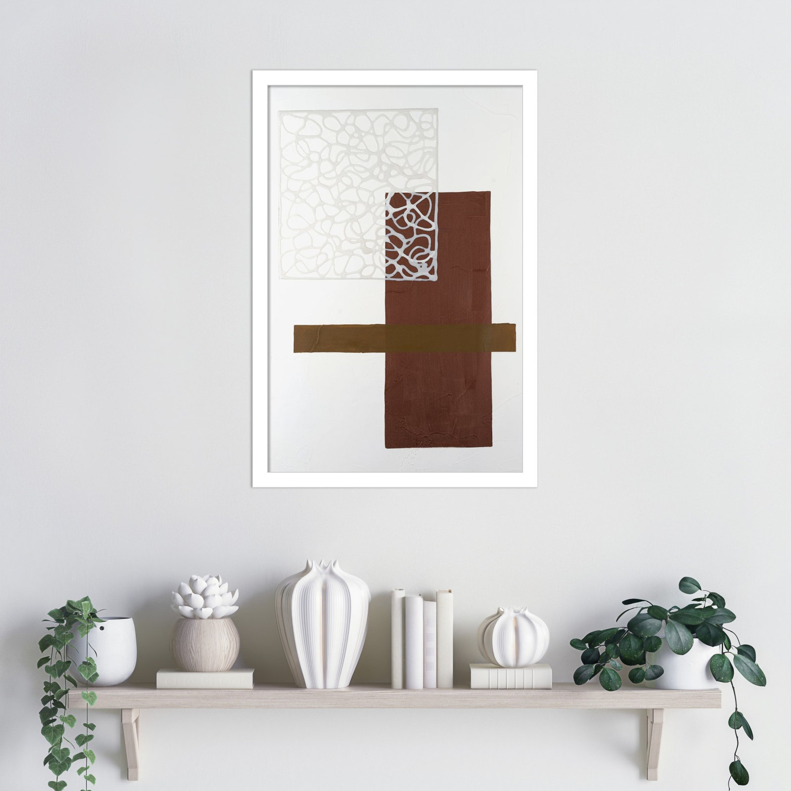 Nooks and Crannies No. 4 Print, 21" H x 15" W, White