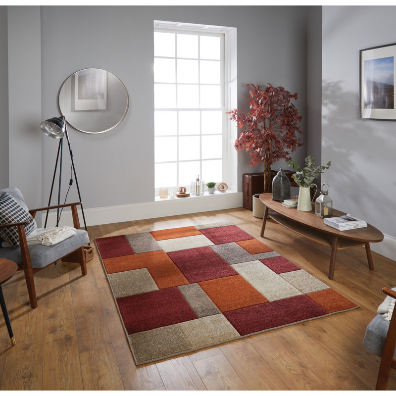 Ellender Geometric Area Rug, Rectangle 120 x 170cm