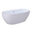 Baignoire de trempage en acrylique autoportante L 67 po x l 30 po Aqua Eden