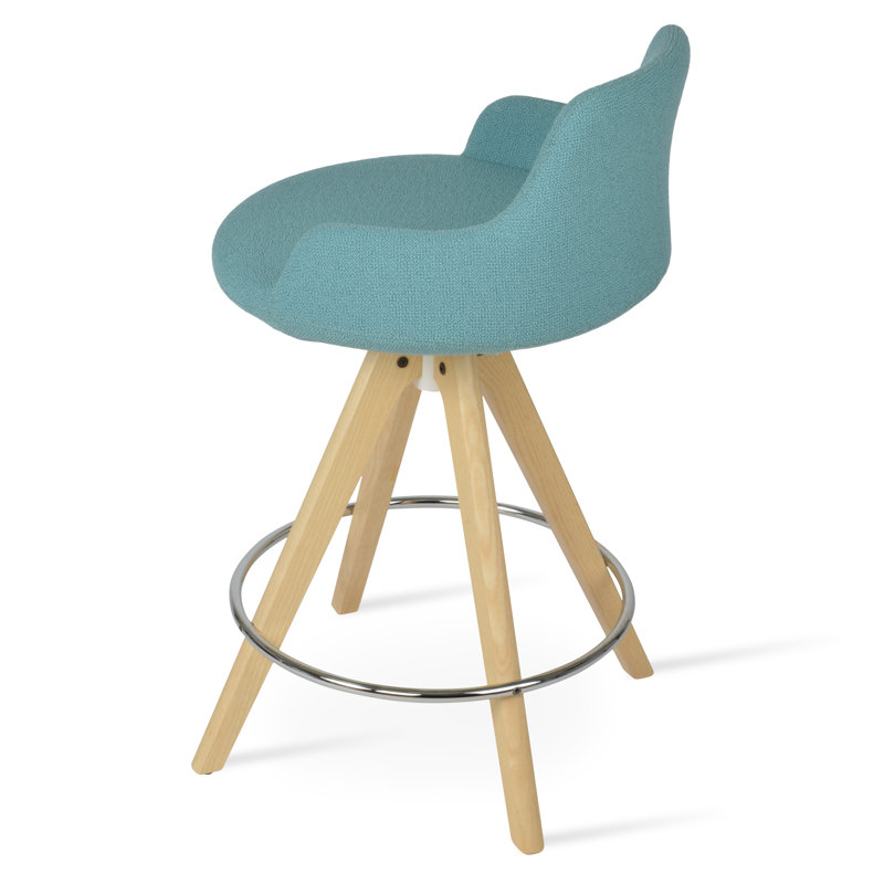 Tabouret de bar et de comptoir, Naturel, Tabouret de bar (hauteur d'assise de 29,5 po), Green Boucle