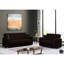 Canapé-lit rembourré avec rangement brun foncé de la collection Collection pour un rangement confortable et polyvalent