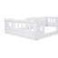 Lit plateforme en bois avec garde-corps-85904976