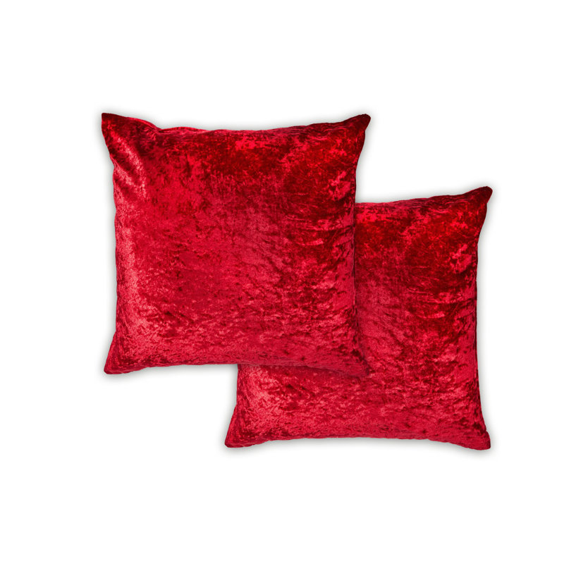 Cyr Square Cushion Cover, Red