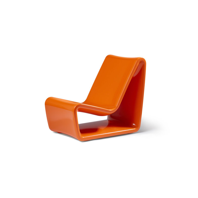 Loop Outdoor Lounge Chair, Vintage Orange