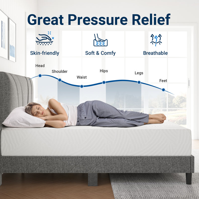 Medium Memory Foam Mattress, King, 10"