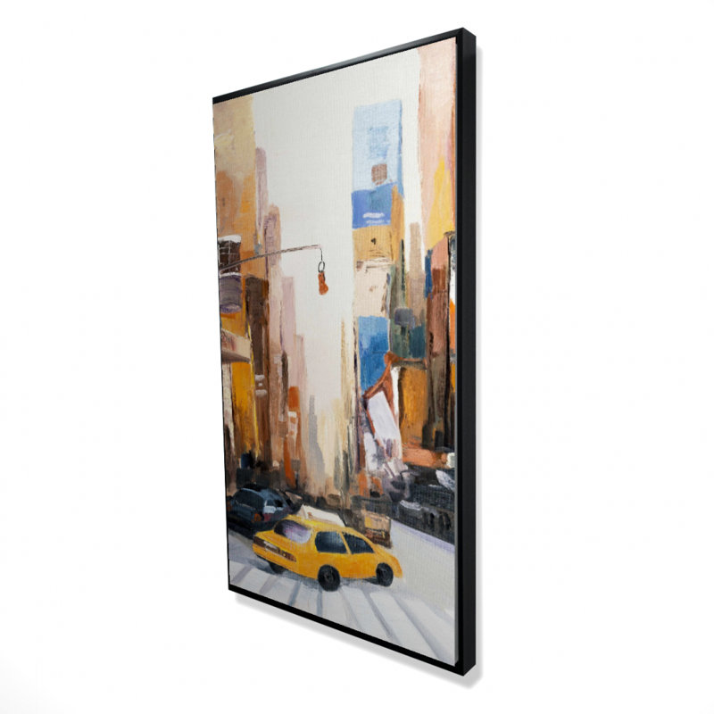 N-y early in the morning - 24"x48" Framed canvas