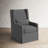 Laurence 28" Wide Linen Swivel Wingback Chair-797984719