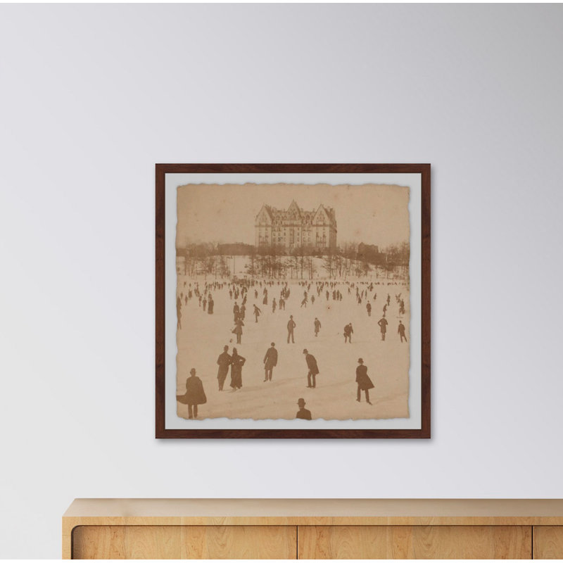 « patin ii », impression encadrée sur papier, H 18 po x l 18 po