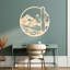 Cercle d'art mural avec montagne et cactus - ACM-686776424-686776425