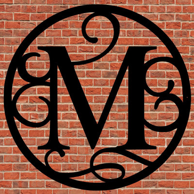 "Fancy Vine" Letter Monogram Wall Decor