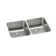 Lustertone 30.75" L x 18.5" W Double Basin Undermount Kitchen Sink with Basket Strainer