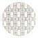 Glam Geometric White Silver Area Rug
