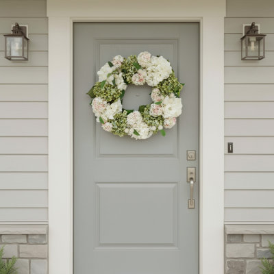 23" Hydrangea Spring Wreath