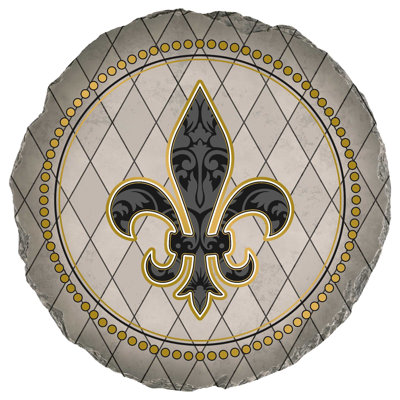 Garden Stone Fleur De Lis