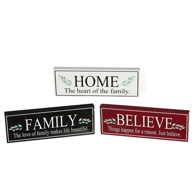 Text & Numbers Box Signs & Plaques